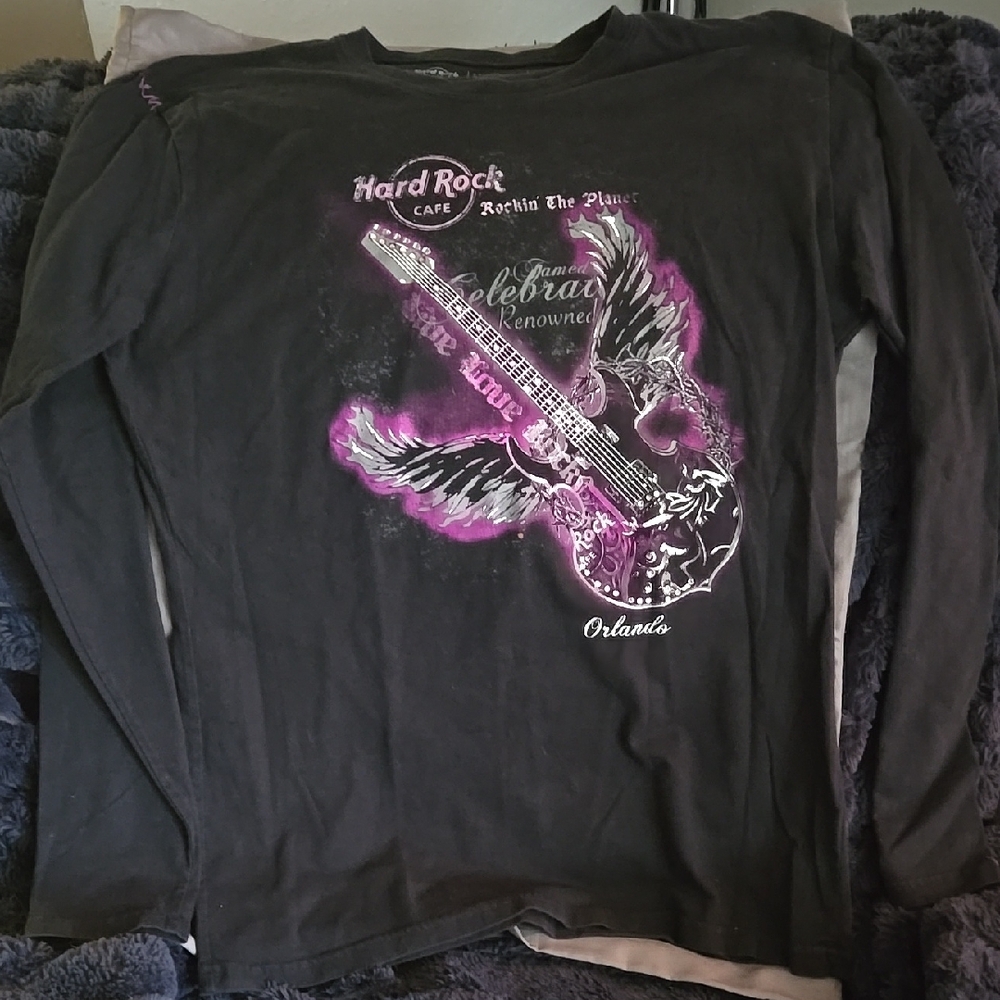 Hard Rock Cafe Black Long Sleeve Shirt